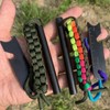 Fire Starter Survival Tool, 4 Inch Flint Steel Drilled Fire