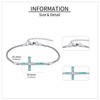 Cross Bracelet 925 Sterling Silver Turquoise Cross Bracelet Cross Jewelry