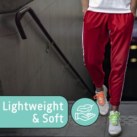 DARESAY Men’s 3-Pack Performance Jogger Sweatpants with Pockets - Open-Bottom, Lightweight, Quick-Dry, Drawstring Waist.