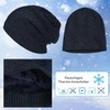 Compagno Unisex Warm Lined Beanie Hat, Knitted Hat, Winter Hat,