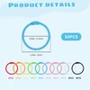 50 Pcs Loose Leaf Binder Rings, 30mm/1 Inch Small Book