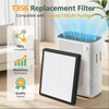 T356 Replacement Filter Compatible with Trucozie T356 Air Purifi-er, 3-IN-1
