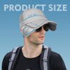 Sun Visor Hats Men, Adjustable Retractable Brim UV Protection Mesh