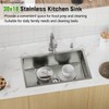 Kitchen Sink, 30x18 Inch Stainless Steel Undermount Modern Single Bowl