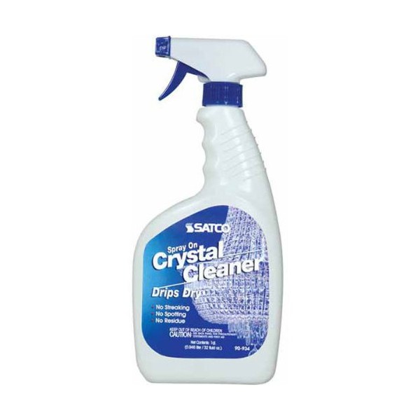 Satco 90934 32 Ounces - Crystal Chandelier Cleaner - Spray On