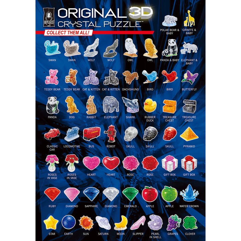 BePuzzled | Roses in Vase Original 3D Crystal Puzzle, Ages