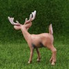 NUOBESTY 4 Pcs Christmas Reindeer Figures Resin Elk Reindeer Art