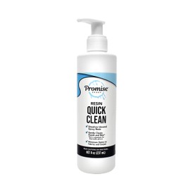 Resin Quick Clean by Promise Epoxy, 8 oz with Eco-Friendly Formula, Removes Uncured Resin and Cleans Work Surfaces, Tools, Bottle, Resin Molds, and More!