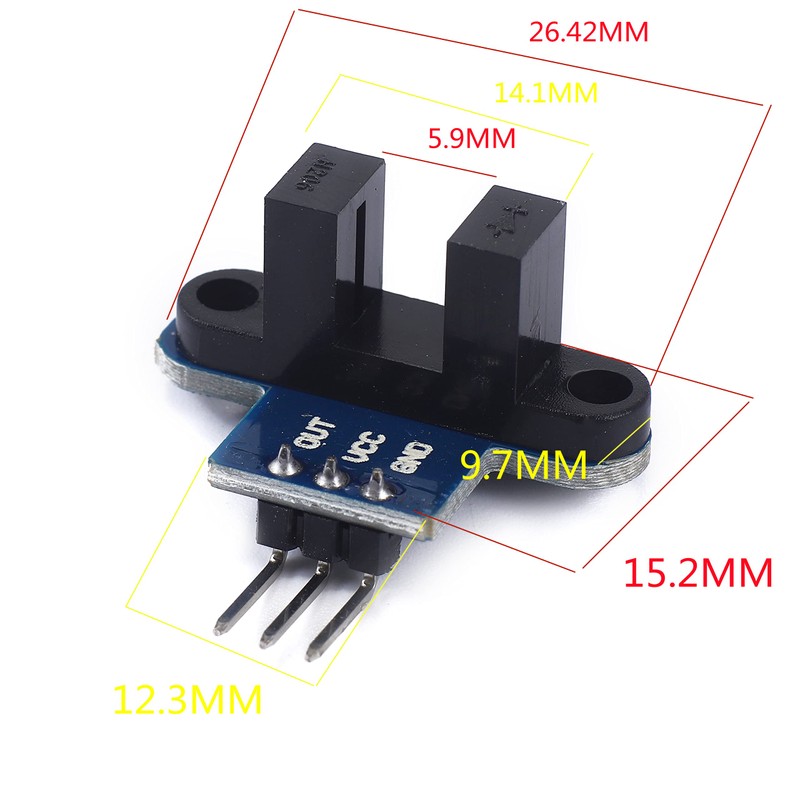 Teyleten Robot IR Infrared Slotted Optical Optocoupler Module Speed Measuring