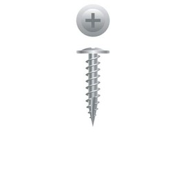 Stainless Steel Lath Screws, #8 x 1-7/8, Sharp Point Modified Truss Head Phillips Drive (Quantity: 100) Type 17 Cutting Point 305 (18-8) Stainless Steel, Length: 1-7/8 (1.875) in.