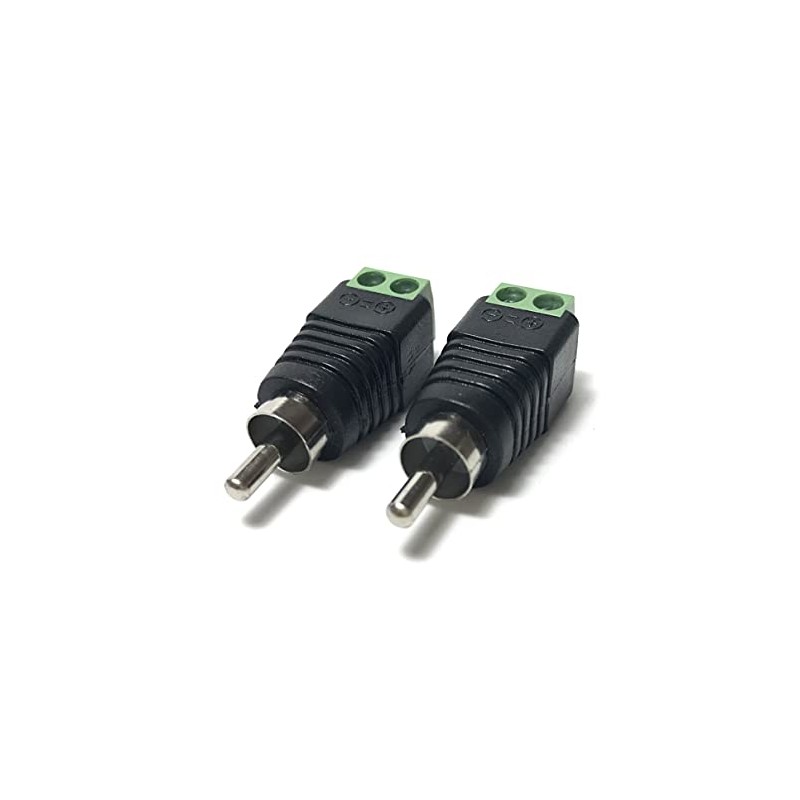 Access DIY DIY RCA Connector Audio Video Adapter Male Connector