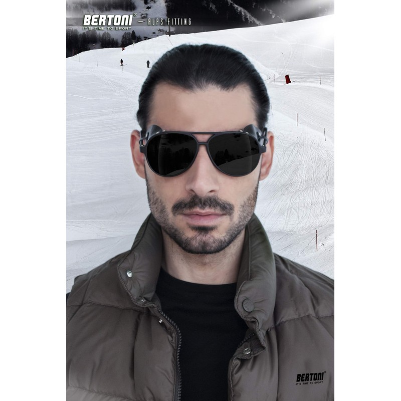 BERTONI Glacier Polarized Sunglasses for Mountain Hiking Trekking Ski mod