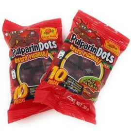 De La Rosa PulparindoDots Bite Size Extra Spicy 12 Pcs Mexic Candy