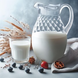 Amazing Abby - Bubbly Whirly Grand - Acrylic Pitcher (96 oz), Clear Plastic Water Pitcher with Lid, Fridge Jug, BPA-Free, Shatter-Proof, Great for Iced Tea, Sangria, Lemonade, Juice, Milk, and More