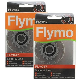 Flymo Genuine Contour Power Plus Cordless Strimmer Spool & Line (Pack of 2, FLY047)