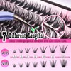FANXITON DIY Lash Extension Kit 40D+50D D Curl Individual Lashes