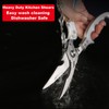 AUDAMI 2 Pack Kitchen Shears,Heavy Duty Stainless Steel All-Purpose Poultry