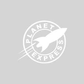 Planet Express Vinyl - Strong Adhesive Waterproof Sticker - Used for Notebook, Car, Mug, Cup Laptop and Water Bottle 4 Inches