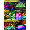 T-SUN RGB Pond Light LED Underwater Pond Lights Submersible Fountain
