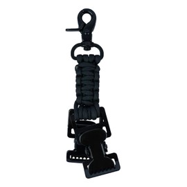KUNN Double End Tactical Glove Clips Work Glove Holders Hardhat Holder for Heavy Duty Belt,Outdoor Backpack,Gifts for Firefighter & Police, Black