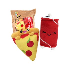 Joy Toy - Yummis Together Pizza and Cola - 2 Plush 15 cm in Take Away Plush Bag 21 x 21 cm