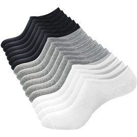 6 Pares Tines Cortos Hombre y Mujer,Tines Invisibles de Algodón,Calcetines Cortos Antideslizantes para Hombre Mujer