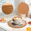 ZUDKSUY 6Pcs High Density 1cm Thick Cork Trivets, 19 cm