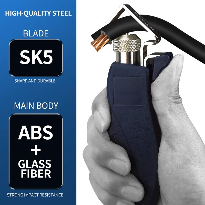 stedi Round Cable Stripper, With Adjustable Cutting Depth, for Fast
