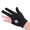 BEKZILY Billiard Gloves for Left/Right Hand (Black Full Finger, Left