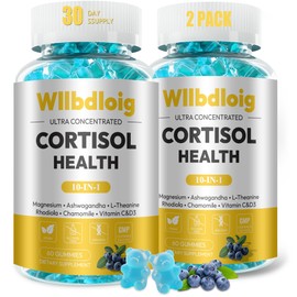 Cortisol Supplements Gummies for Women 2 Pack,Cortisol Reducer