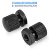 PSLER Motorcycle Solo Seat Nuts, Black, Alloy Steel, 2 Pack,