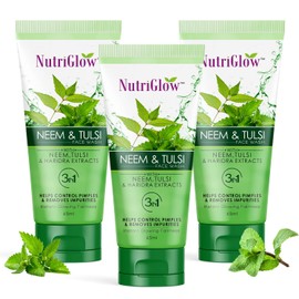NutriGlow Neem & Tulsi Face Wash Face Wash pack of 3