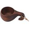 220ml Wooden Coffee Cup Comfortable Grip Handmade Eco Friendly Hot