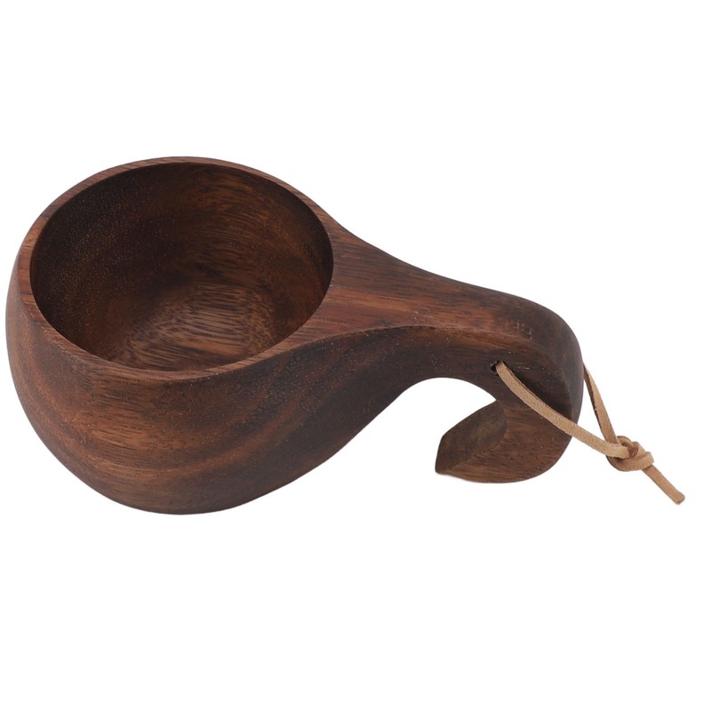 220ml Wooden Coffee Cup Comfortable Grip Handmade Eco Friendly Hot