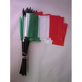 AZ FLAG Flag Italy 15 x 10 cm – Italian Pack of 10 Mini Flags 10 x 15 cm – Flags