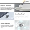 Ada Compliant 20"x15" White Ceramic Rectangle Undermount Bathroom Sink with
