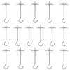 Keadic 16 Sets M4×75mm Heavy Duty Ceiling Hooks Steel Hooks