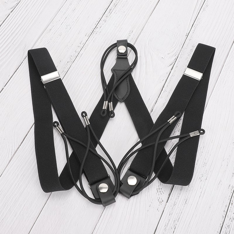 Y shaped Suspenders High Elastic British Gentleman Style Retro Retractable