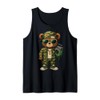 Camouflage Rapper Teddy Bear Camo 80s Old School Hip Hop