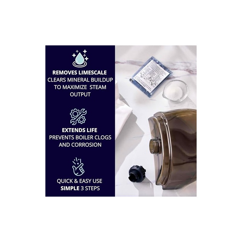 SALAV Garment Steamer Descaling Solution Packets - 5 Pack