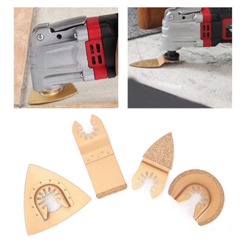 Multifunctional Tool Blades 4 Pieces Carbide Oscillation Saw Blade Accessories
