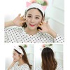 Onwon 5 Pcs Cat Ear Headbands, Washing Face Shower Headbands,