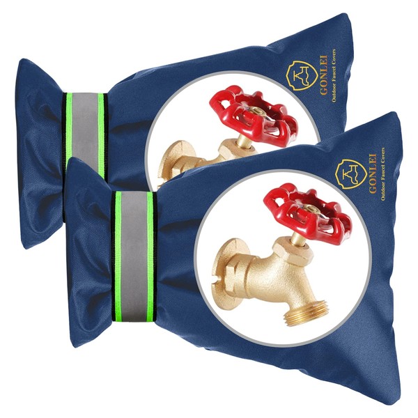 GonLei 2Pack 5.5"W X 7.4"H Outdoor Faucet Cover Winter Faucet