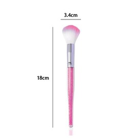 Pink Soft Nail Dust Cleaning Brush Cleaner Nail Art Powder Dust Removal Brushes DIY Tool For Acrylic and Nail Powder Makeup Foundation Beauty and Personal Care