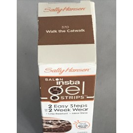 Sally Hansen Salon Insta Gel Strips # 370 Walk The Cat Walk (Bronze/Brown)