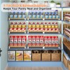 Expandable Can Organizer for Pantry, 3-Tier Adjustable Bamboo & Iron