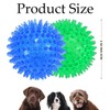 DILUSILK 3-Pack Squeaky Dog Ball Toys,Dogs Chew Spiky Ball,Floatable Dog
