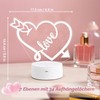 CoolGift Mart Romantic Love Arrow 3D Luminous Desktop Earring Organiser
