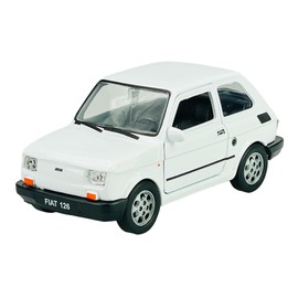 Welly Fiat 126 White Identical Design Polski Fiat 126p 1972-2000 Approx. 1/43 1/36-1/46 Model Car