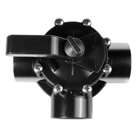 4715 3-Port Positive Seal Diverter Valve for J a n d y 3 Way 1-1/2 to 2-Inch CPVC Pool Check Valves Non Lube Compatible with Plumbing,Irrigation,Swimming Pools,Hot Tubs & Spas with Flapper